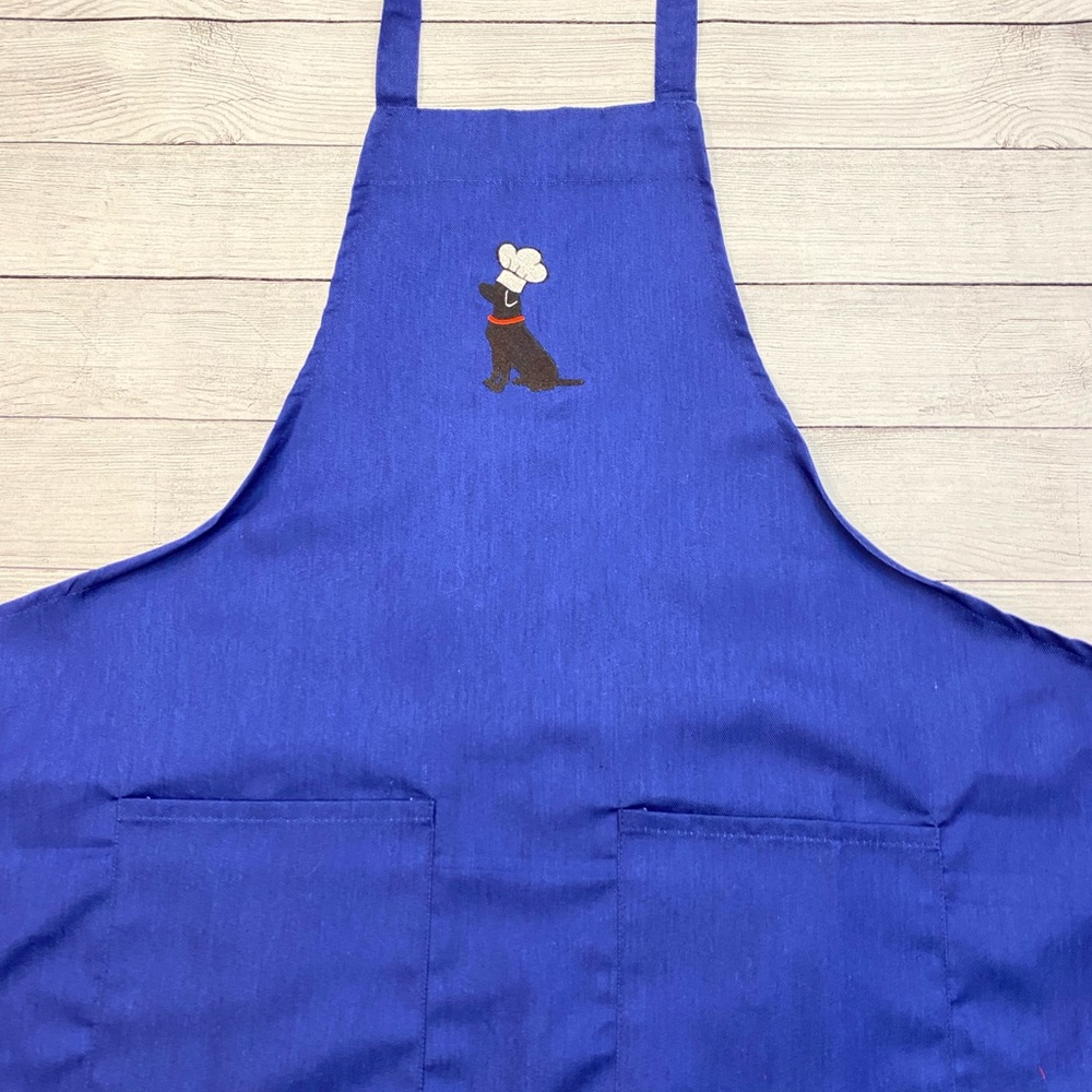 Black Lab Embroidered Apron